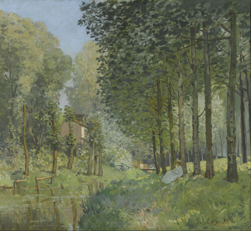 Le Repos au bord d'un ruisseau